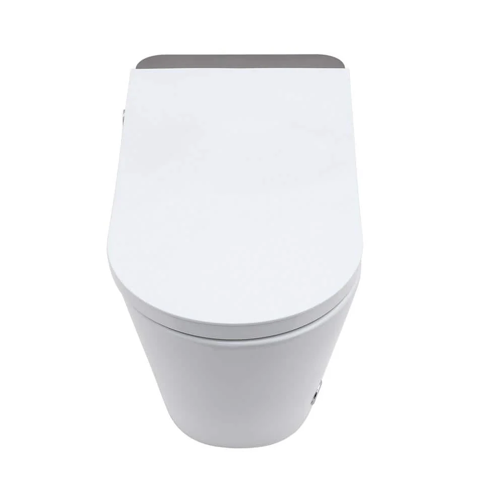 Dimakai Elongated Heated Seat Bidet Toilet with Foot Sensor Flush and LED Display
