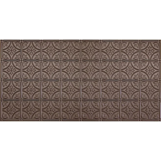 Dimensions 4-ft x 2-ft Bronze Polystyrene Surface-mount Ceiling Tile (1-Pack, 8-sq ft / Case)