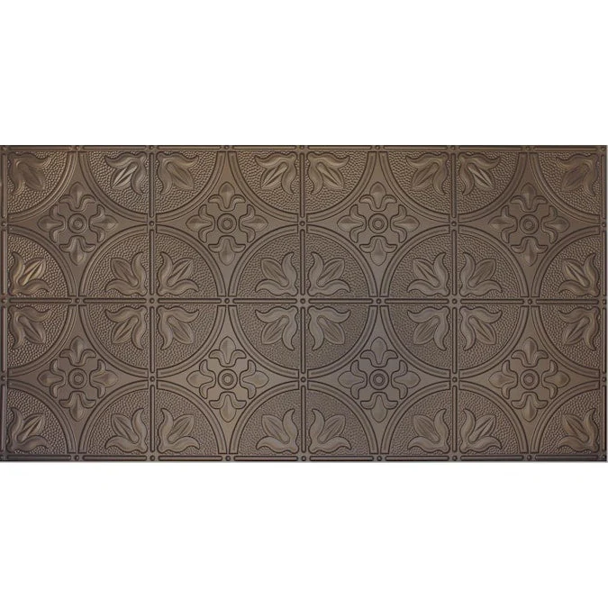 Dimensions 4-ft x 2-ft Bronze Polystyrene Surface-mount Ceiling Tile (1-Pack, 8-sq ft / Case)