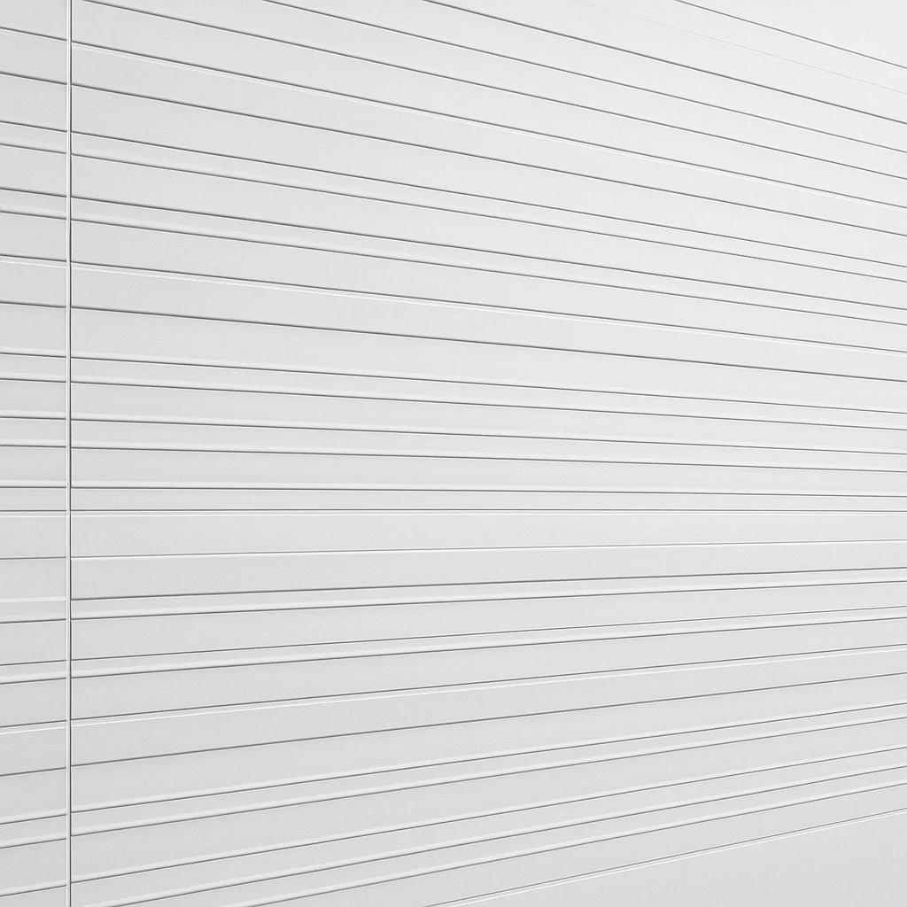 Dimensions Olympia Linear Ceramic Matte Tile - 16 x 47 Inches, White Matte Finish