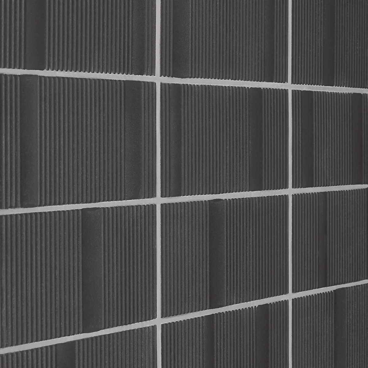 Division Antracite Black 8x16 Fluted Matte Ceramic Wall Tile - Image 6