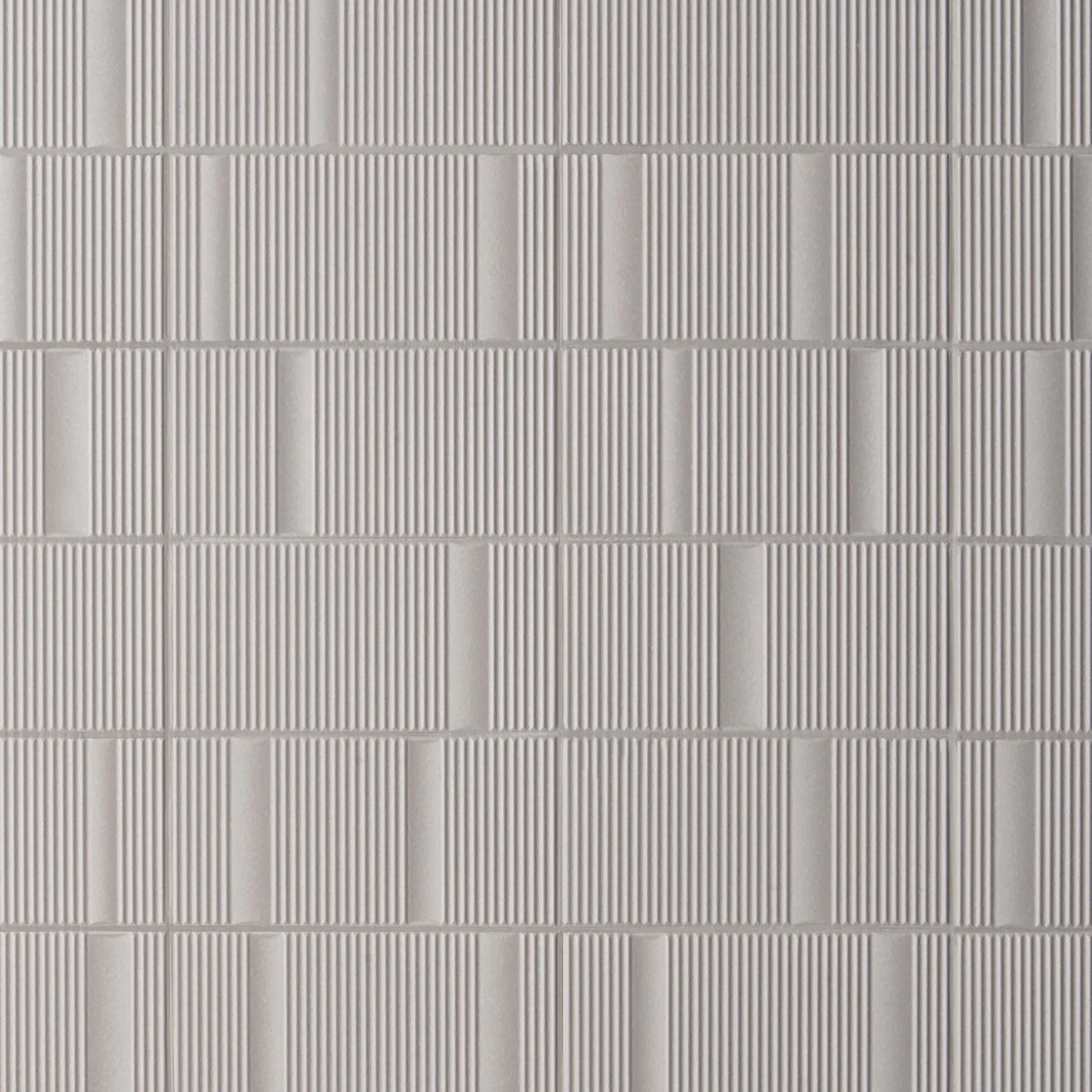 Division Silver 8x16 Fluted Matte Ceramic Wall Tile by Lux Tile - Image 2
