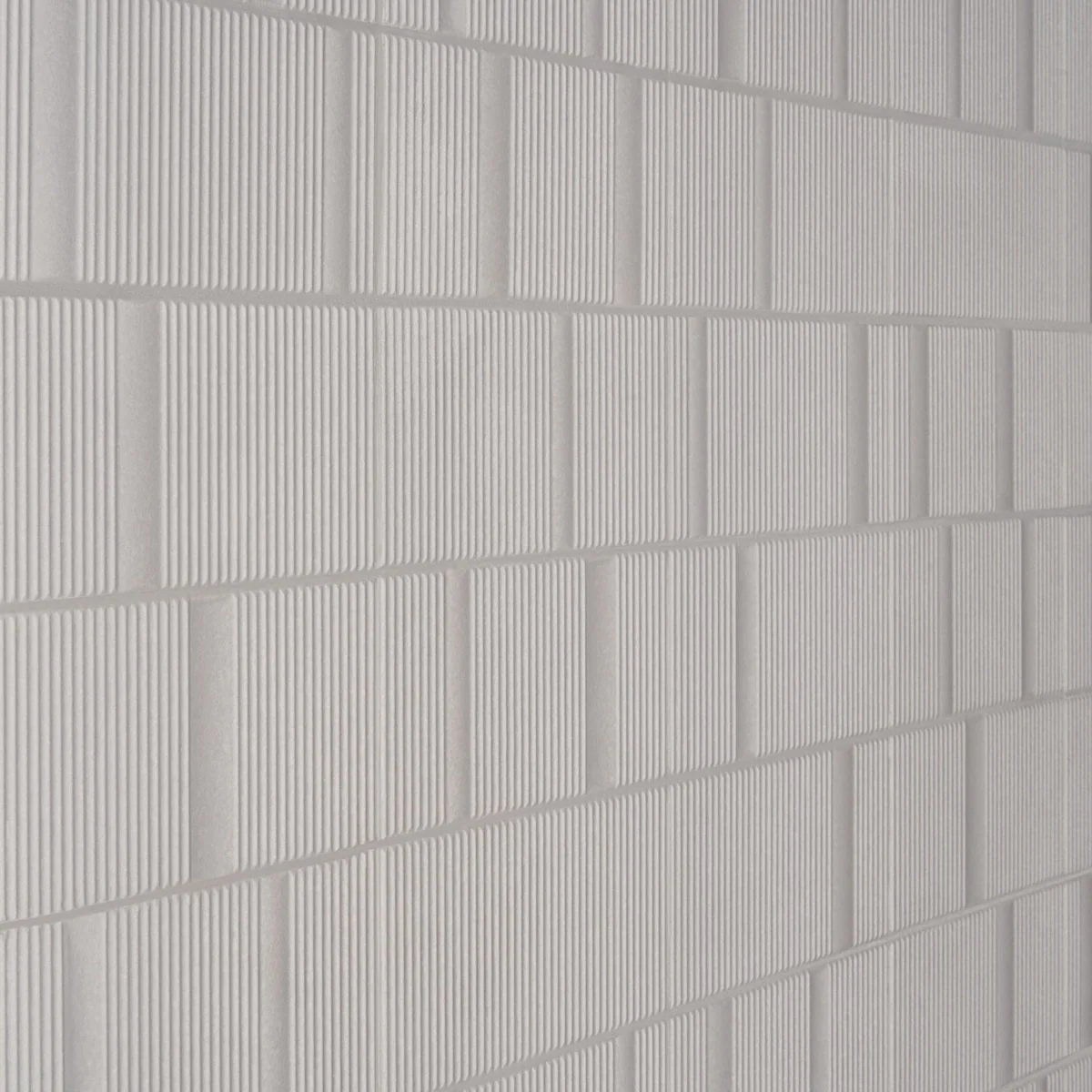 Division Silver 8x16 Fluted Matte Ceramic Wall Tile by Lux Tile - Image 6