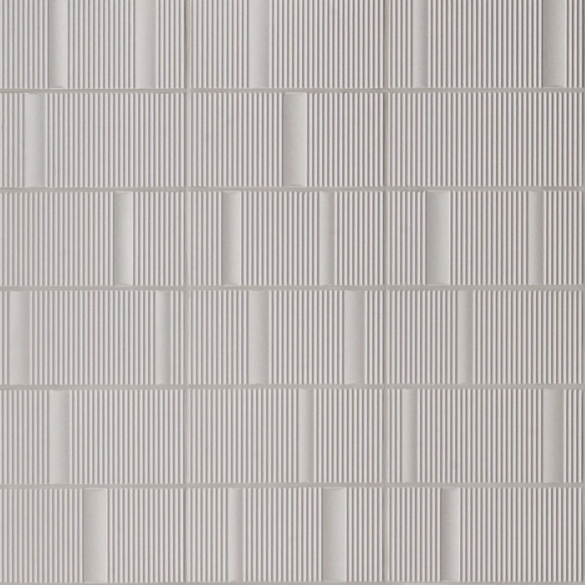 Division Silver 8x16 Fluted Matte Ceramic Wall Tile by Lux Tile - Image 7