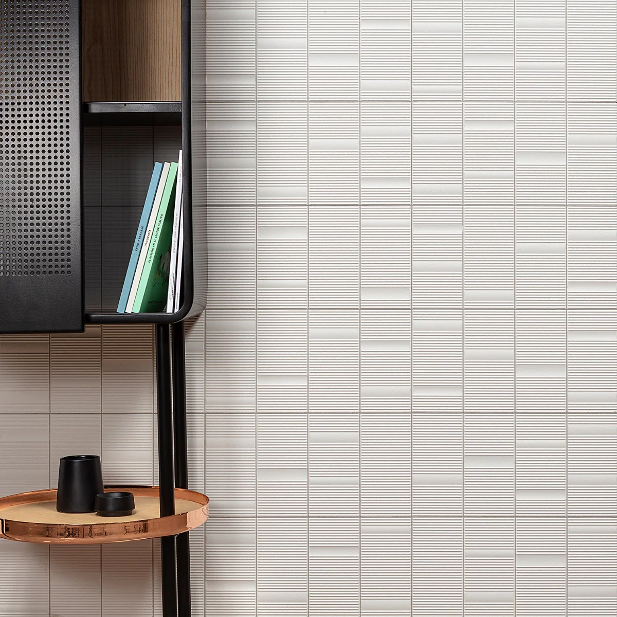Division White 8x16 Fluted Matte Ceramic Wall Tile by Lux Tile - Image 9