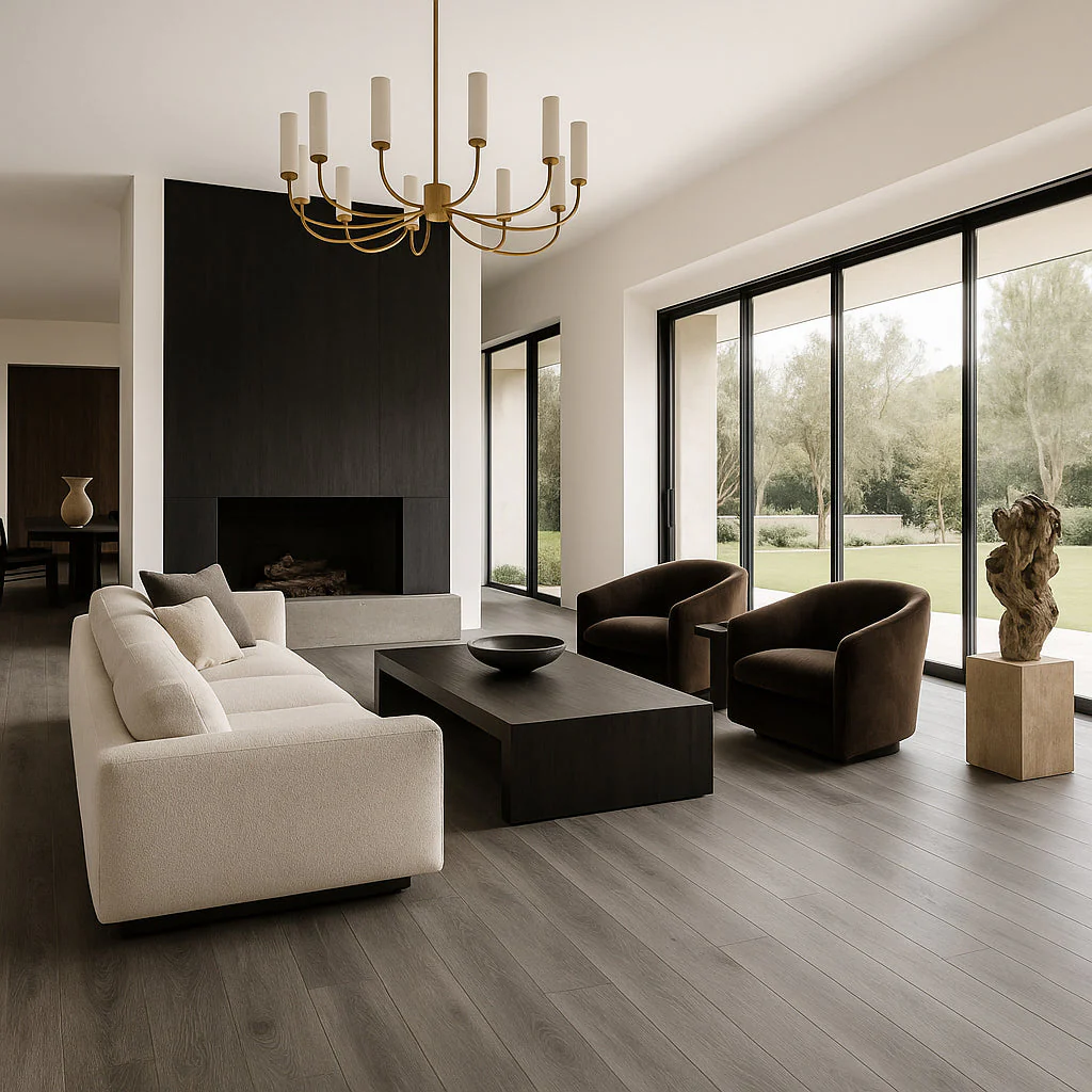 DOTFLOOR Antique Gray Waterproof Hybrid Resilient Flooring - 7.17 in. W x 48 in. L - Image 2