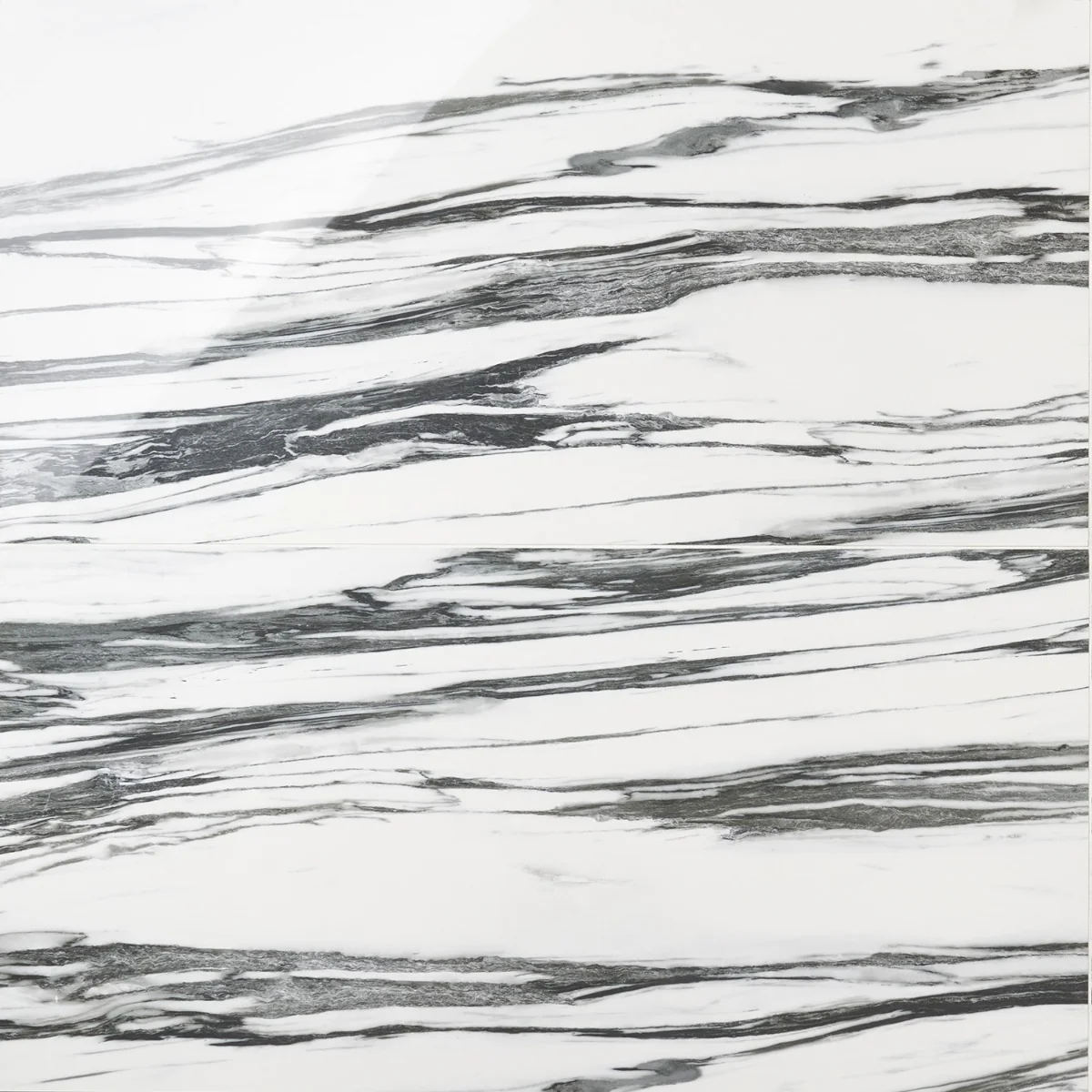 Drama Fall Black & White 24x48 Polished Porcelain Tile - Lux Tile - Image 2