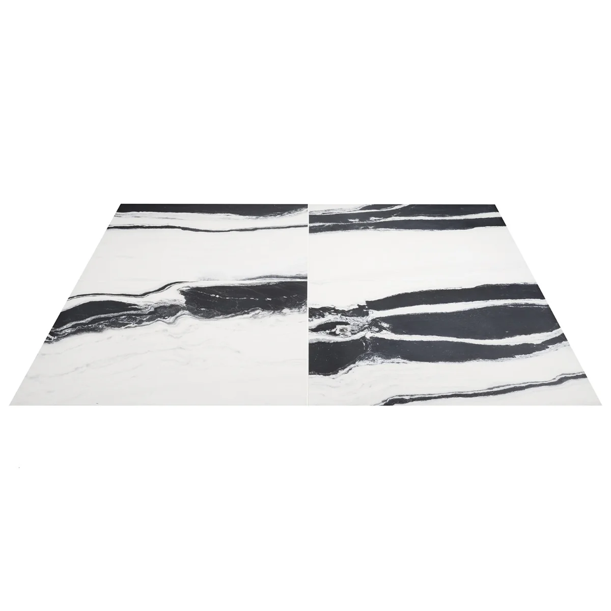 Drama Waves Black & White 24x24 Matte Porcelain Tile by Lux Tile - Image 9