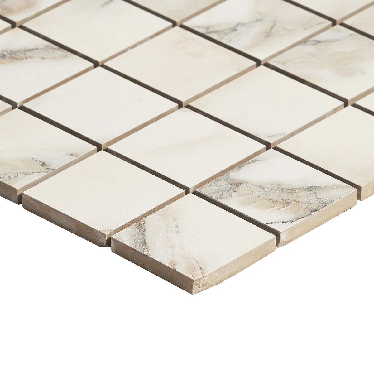 DreamStone Calacatta Rustico 2x2 Matte Porcelain Mosaic Tile - Image 5