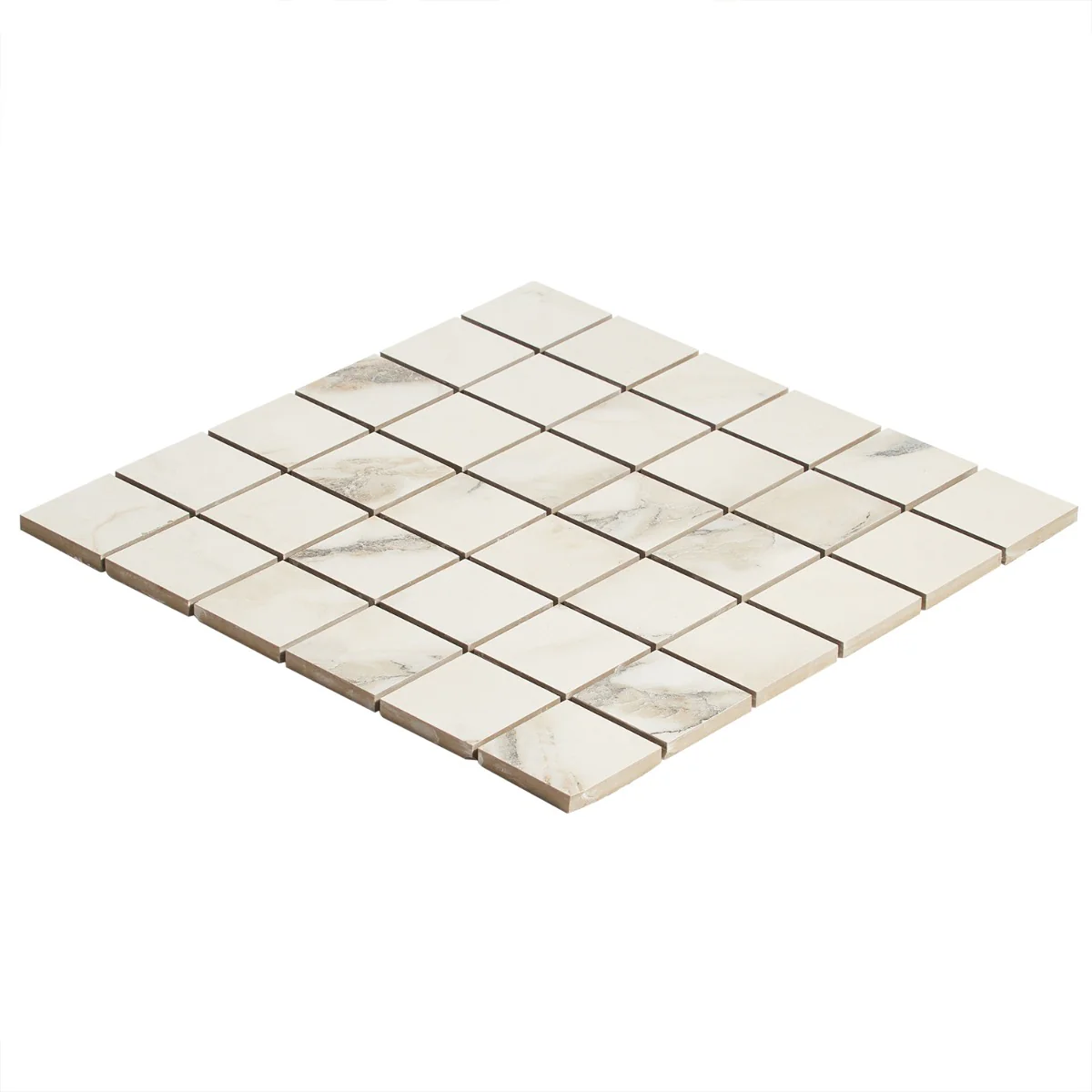 DreamStone Calacatta Rustico 2x2 Matte Porcelain Mosaic Tile - Image 8