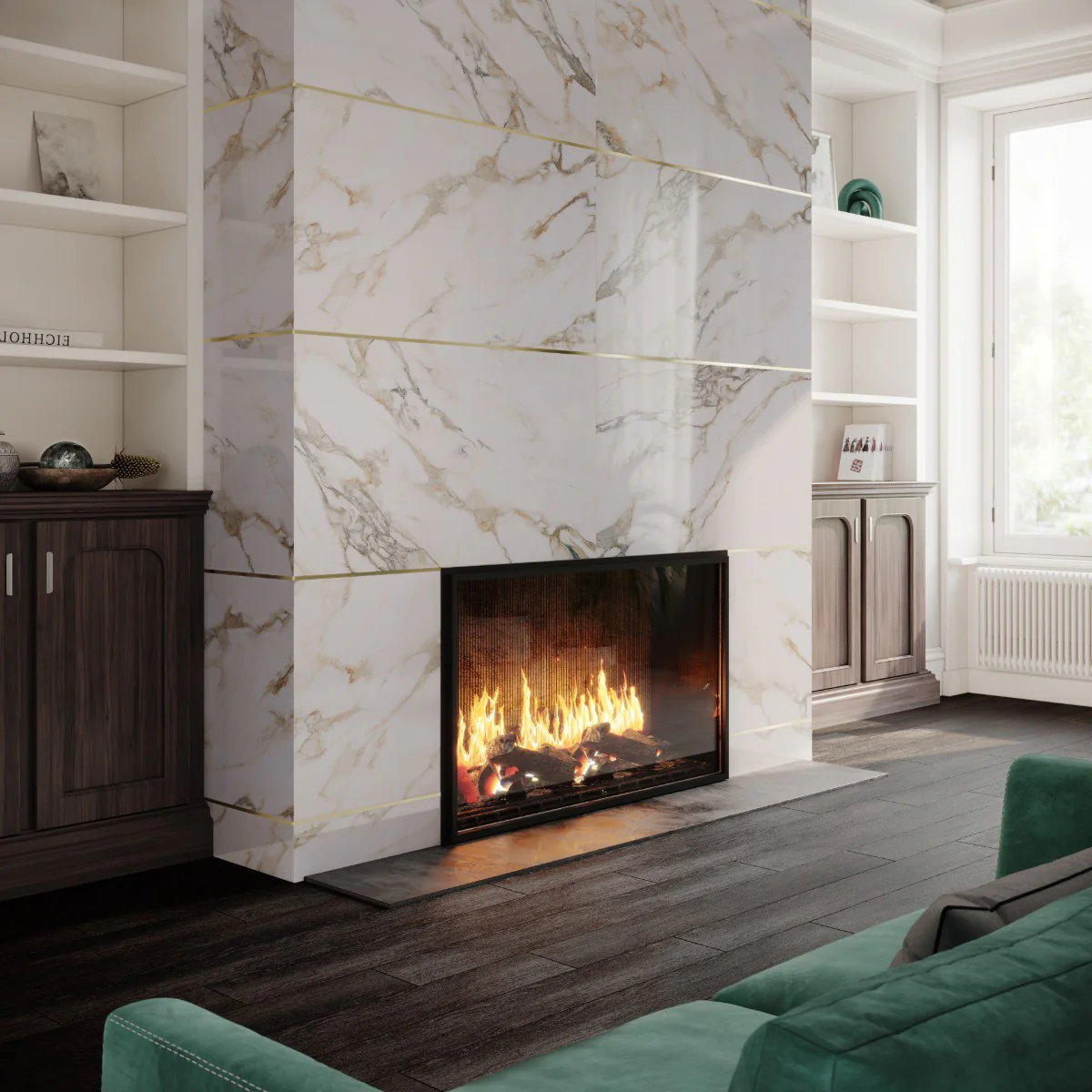 Dreamstone Calacatta Rustico Beige 24x48 Polished Porcelain Tile - Image 3