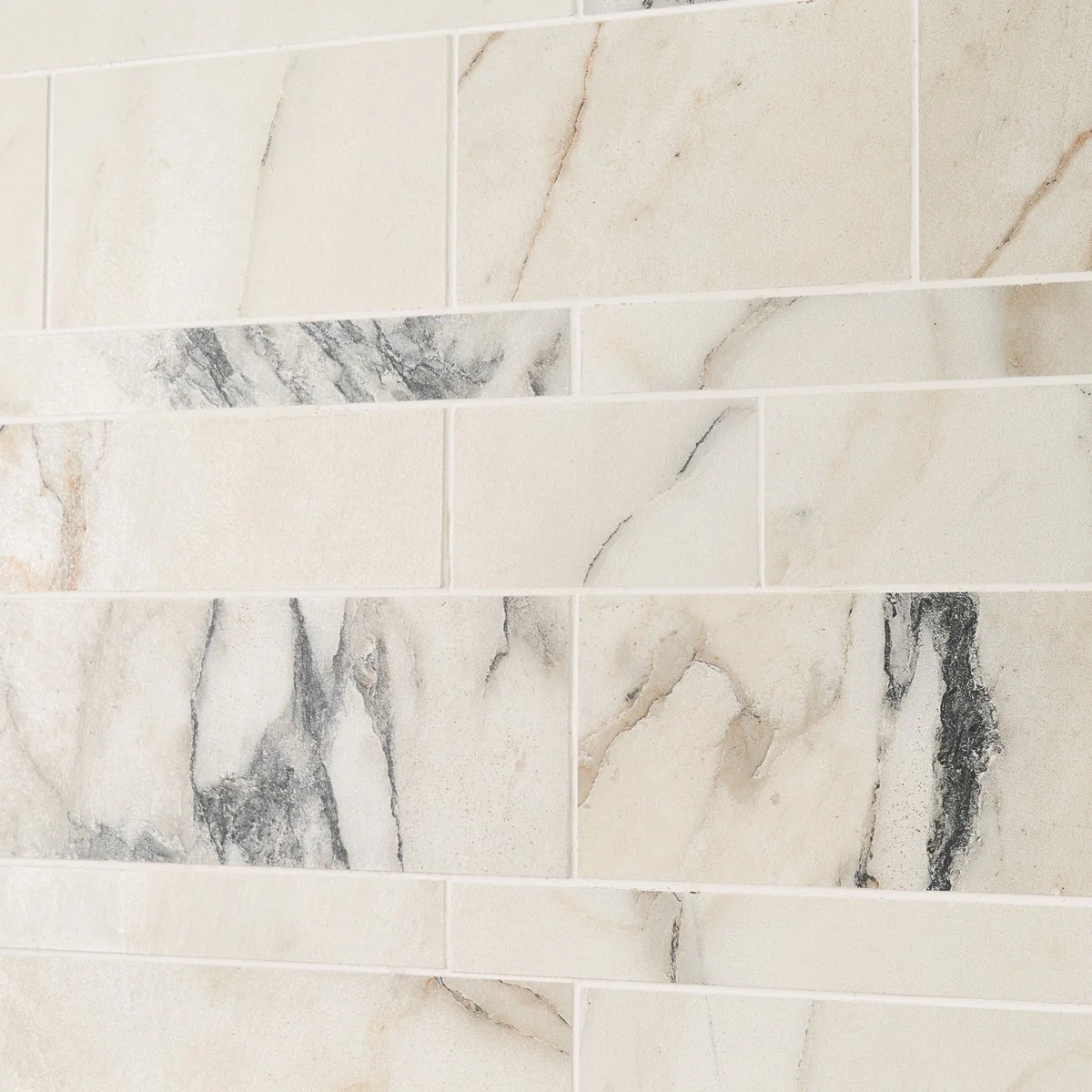 Dreamstone Calacatta Rustico Beige Railroad Matte Porcelain Mosaic Tile - Image 6