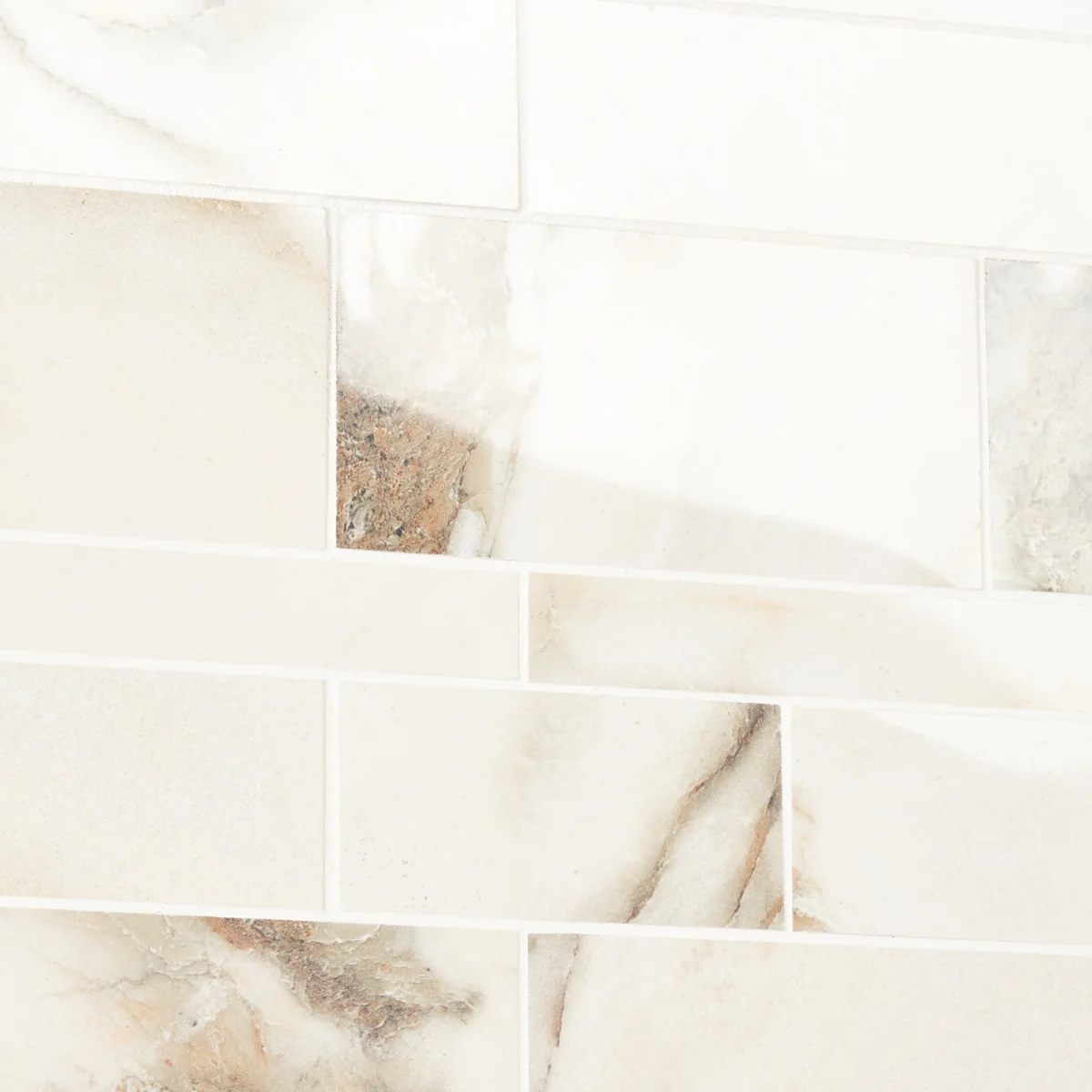 Dreamstone Calacatta Rustico Polished Porcelain Mosaic Tile - Image 4