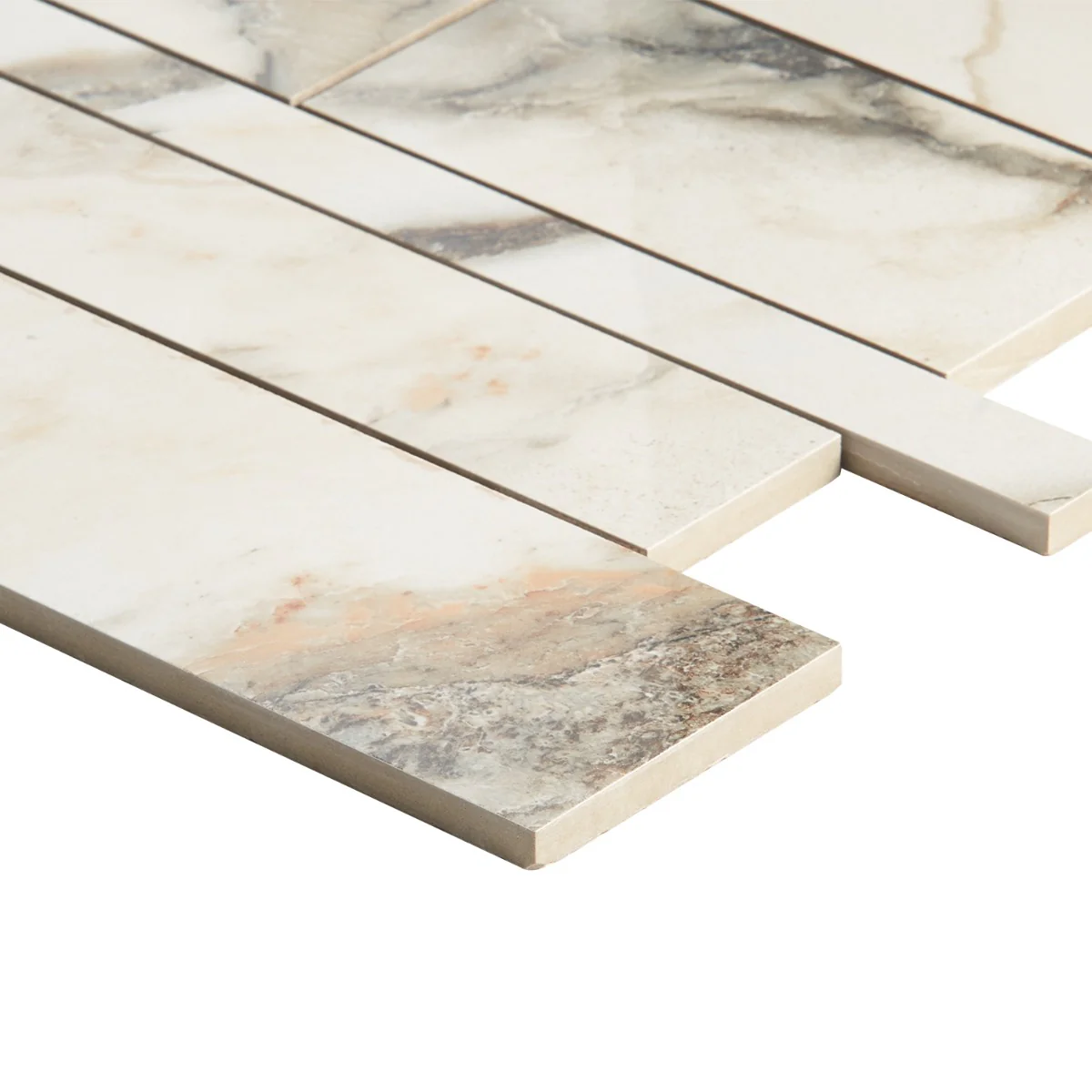 Dreamstone Calacatta Rustico Polished Porcelain Mosaic Tile - Image 5
