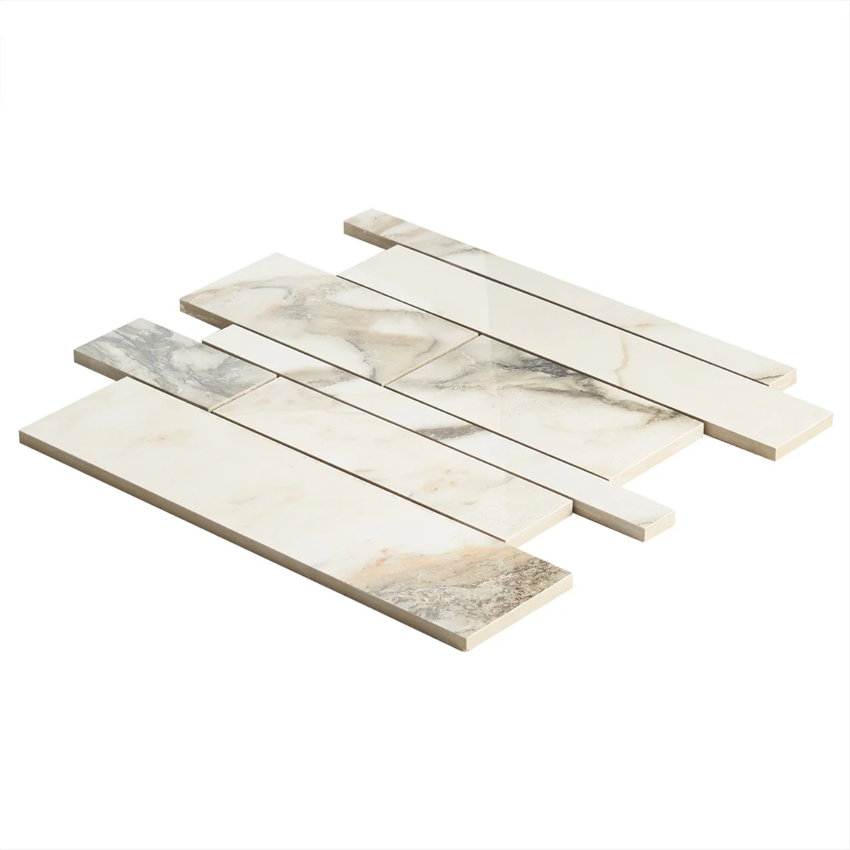 Dreamstone Calacatta Rustico Polished Porcelain Mosaic Tile - Image 7