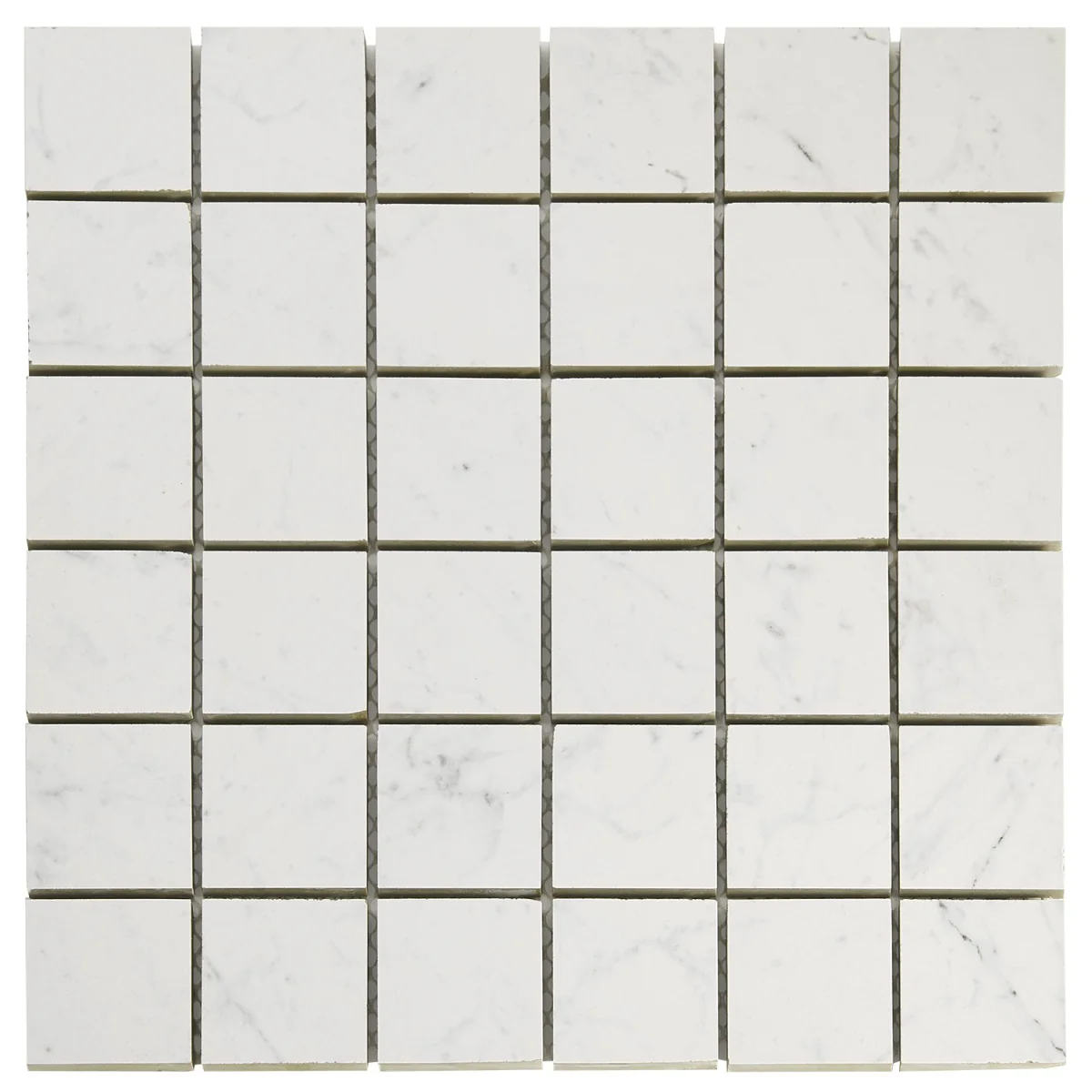 DreamStone Carrara Giola 2x2 Matte Porcelain Mosaic Tile - Image 3
