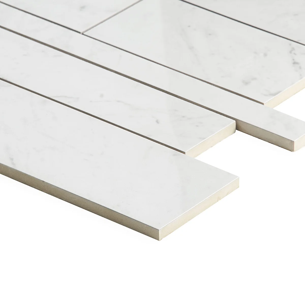 DreamStone Carrara Giola Polished Porcelain Mosaic Tile - Image 5