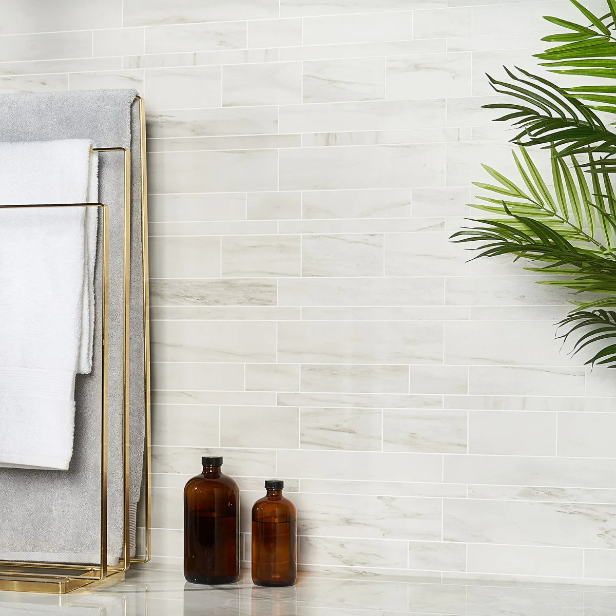 DreamStone Dolomite Snow Railroad Matte Porcelain Mosaic Tile