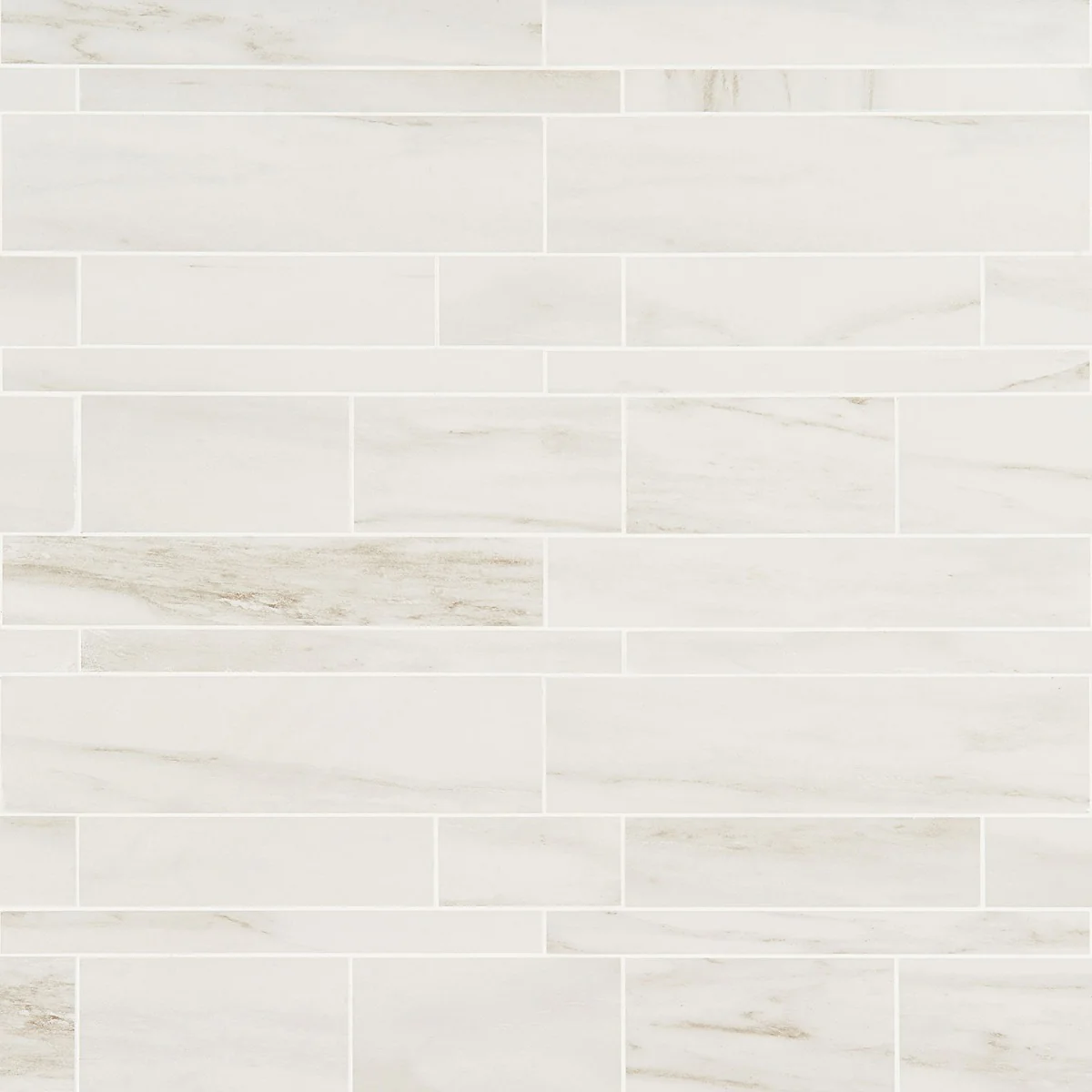 DreamStone Dolomite Snow Railroad Matte Porcelain Mosaic Tile - Image 9