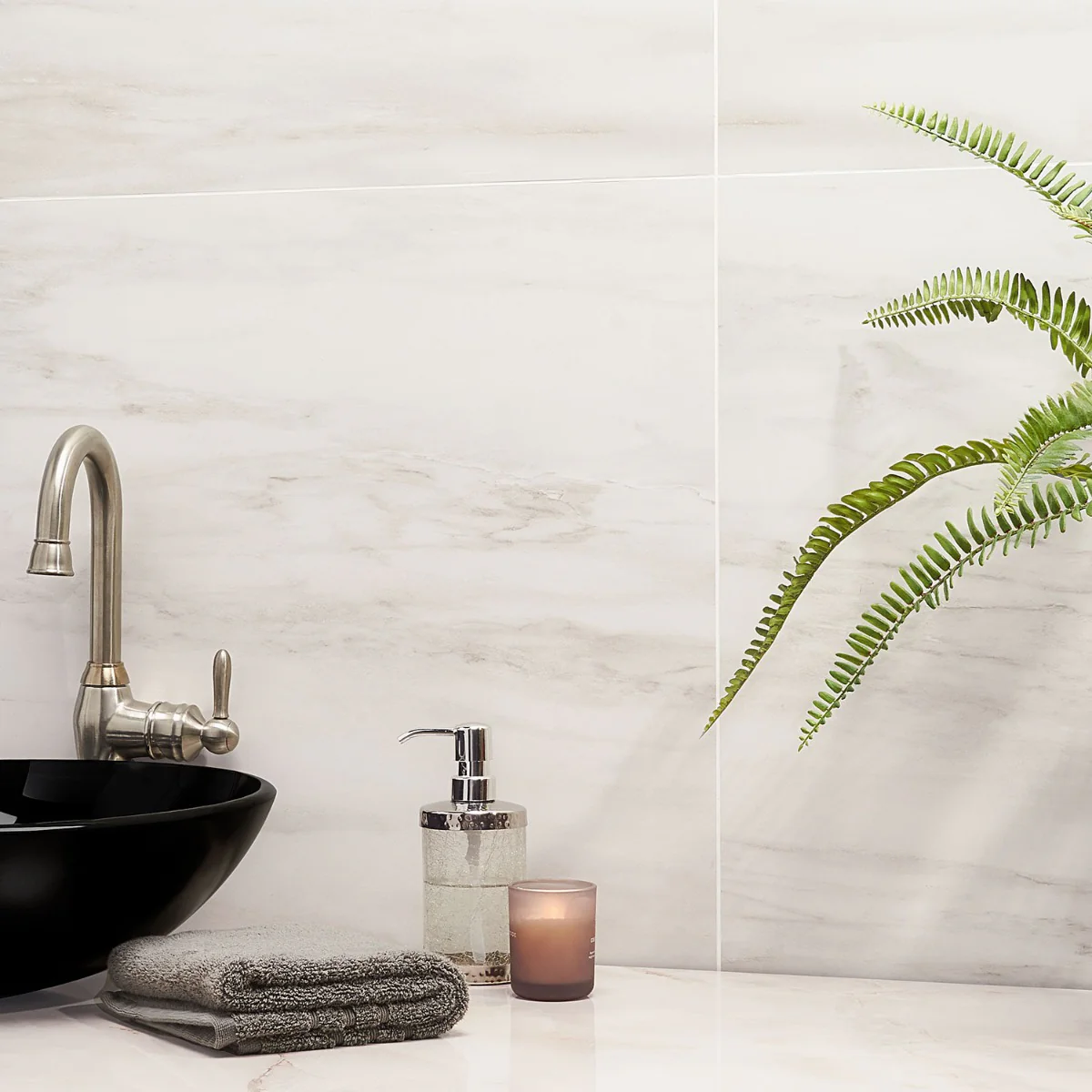 DreamStone Dolomite Snow White 24x24 Matte Porcelain Tile