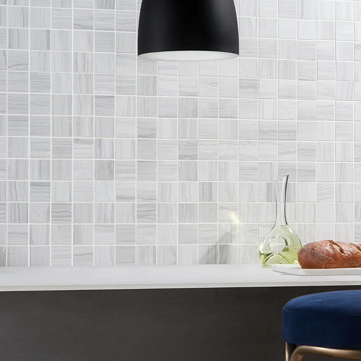 DreamStone Luminus White 2x2 Matte Porcelain Mosaic Tile