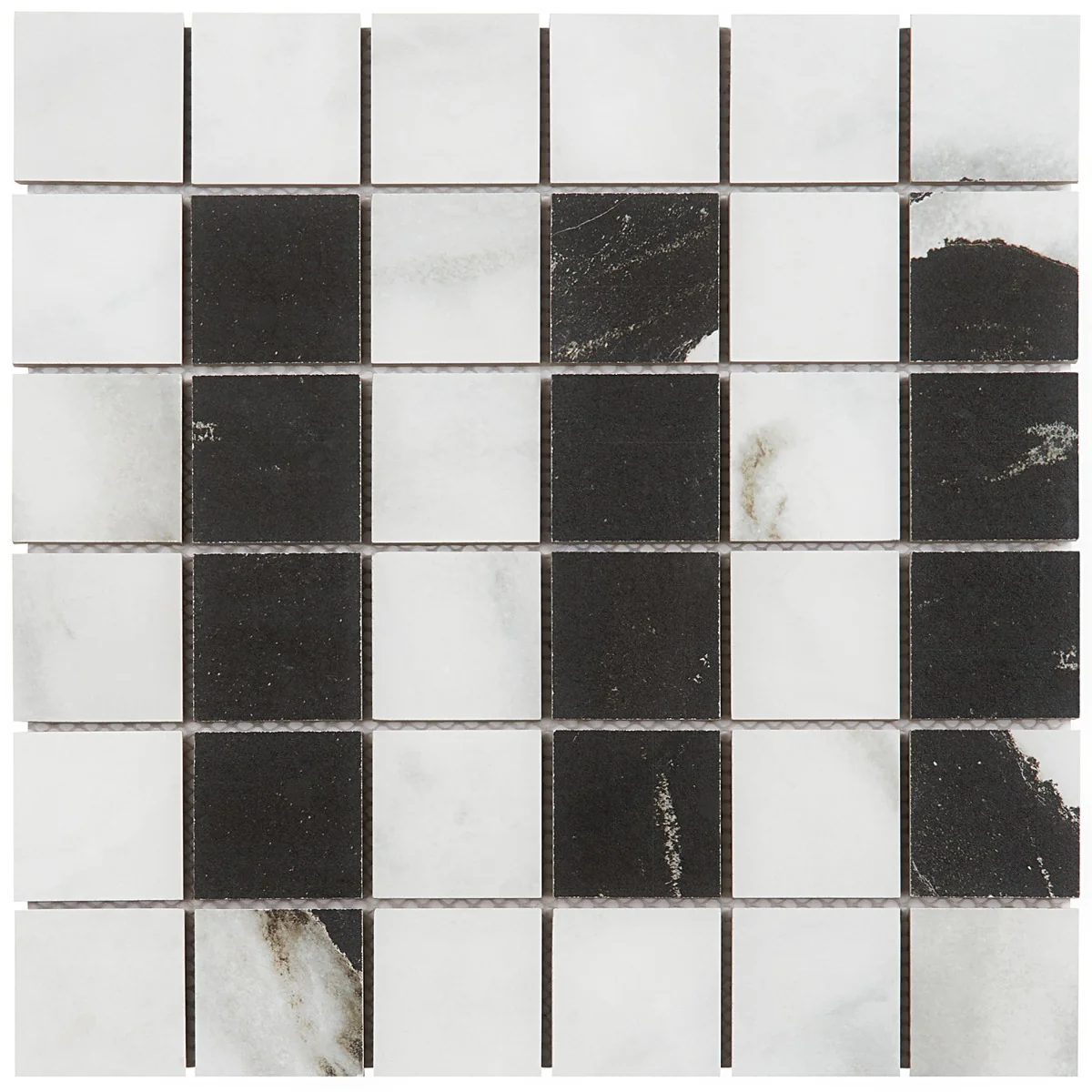 DreamStone Panda White 2x2 Matte Porcelain Mosaic Tile - Image 3