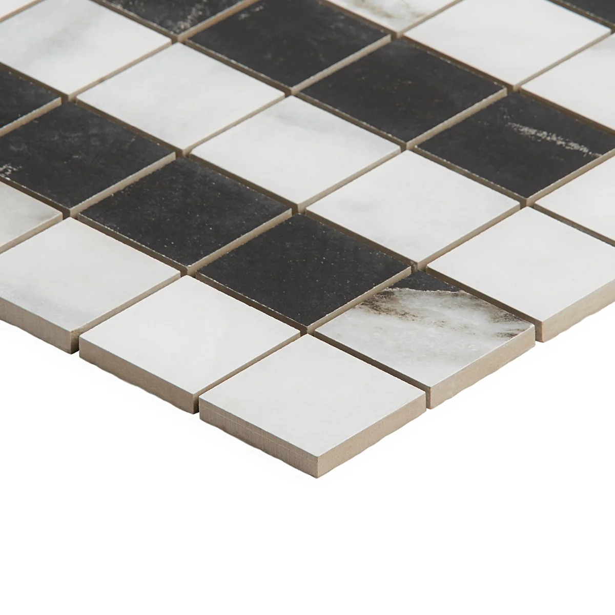 DreamStone Panda White 2x2 Matte Porcelain Mosaic Tile - Image 5