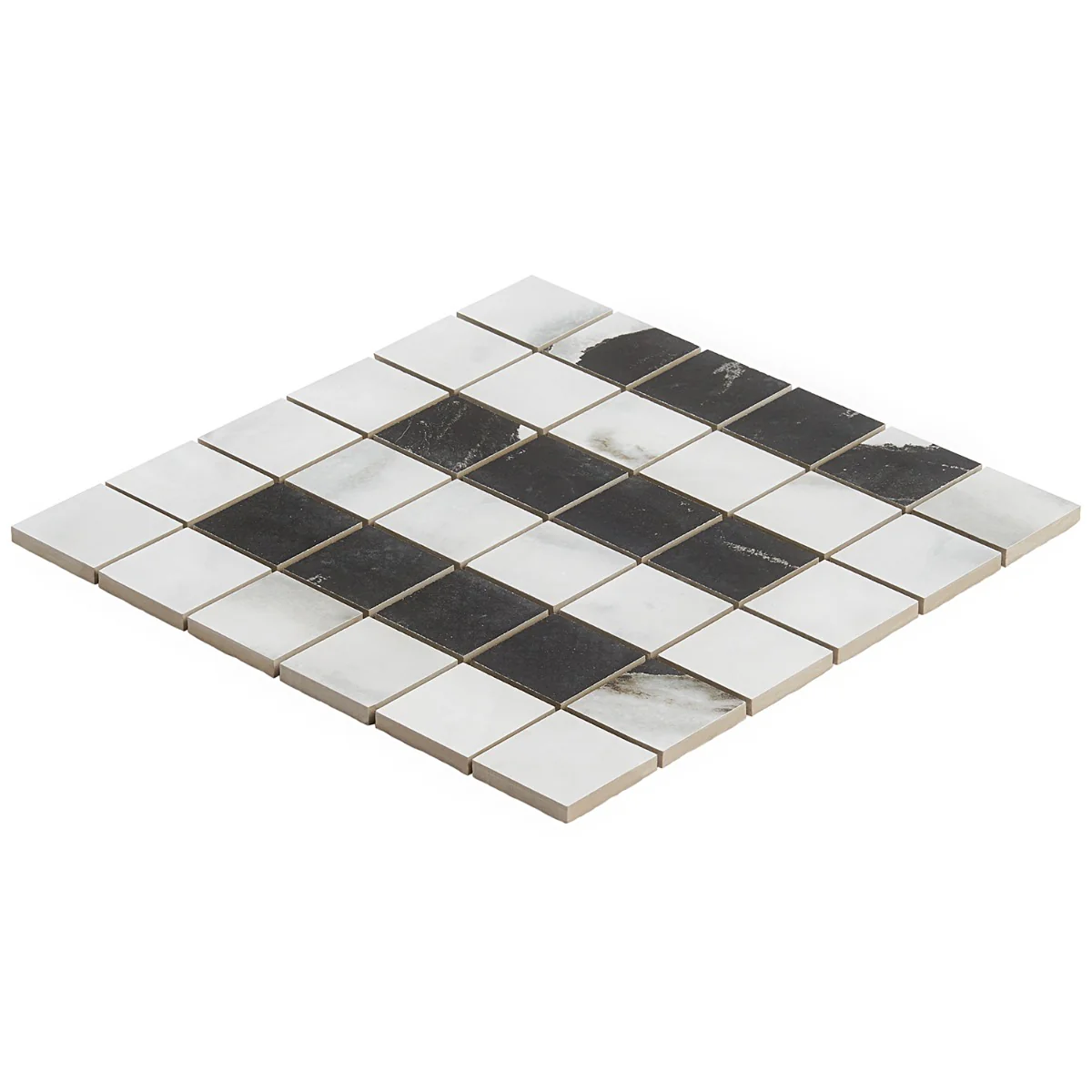 DreamStone Panda White 2x2 Matte Porcelain Mosaic Tile - Image 8