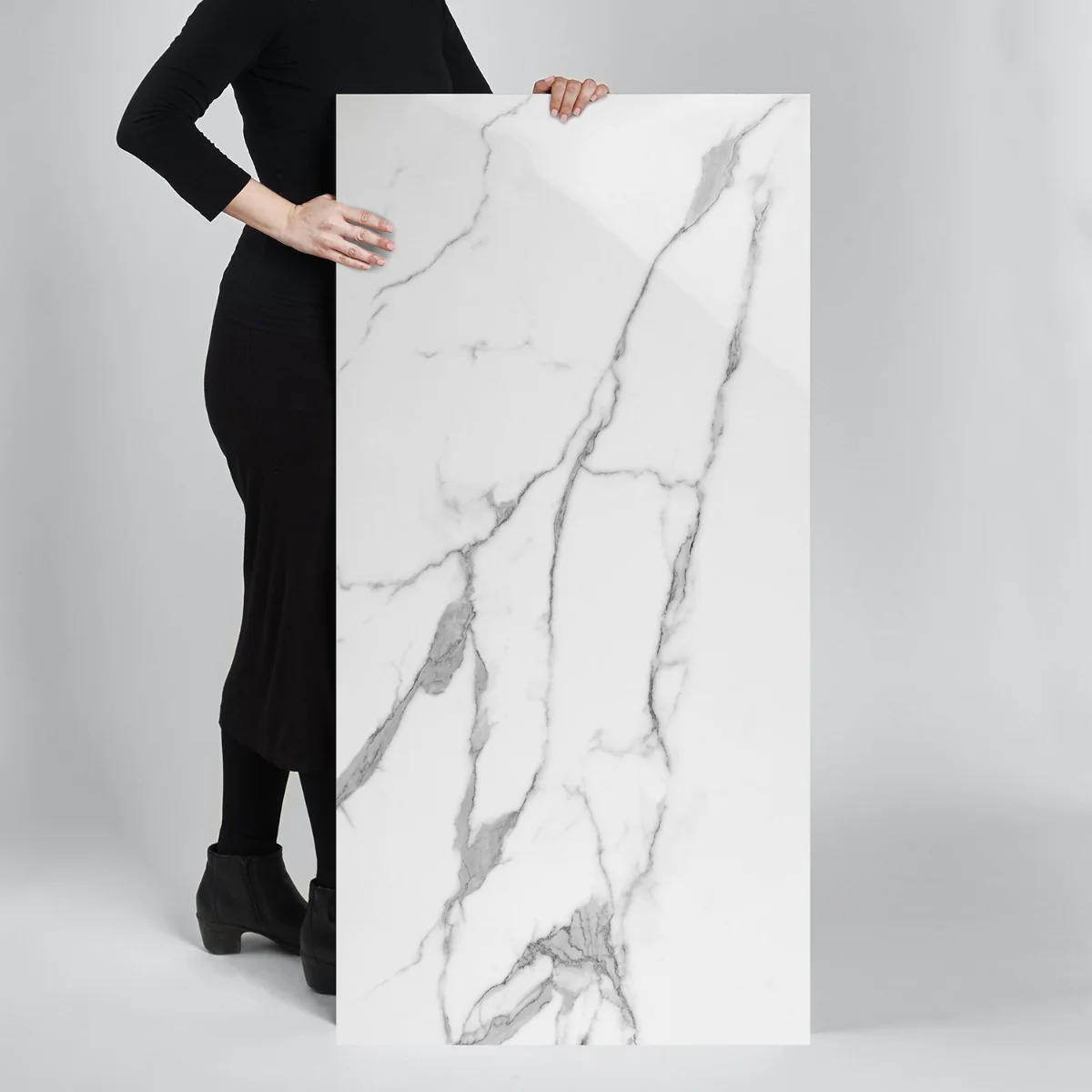 DreamStone Statuario Valley 24x48 Polished Porcelain Tile - Lux Tile - Image 4