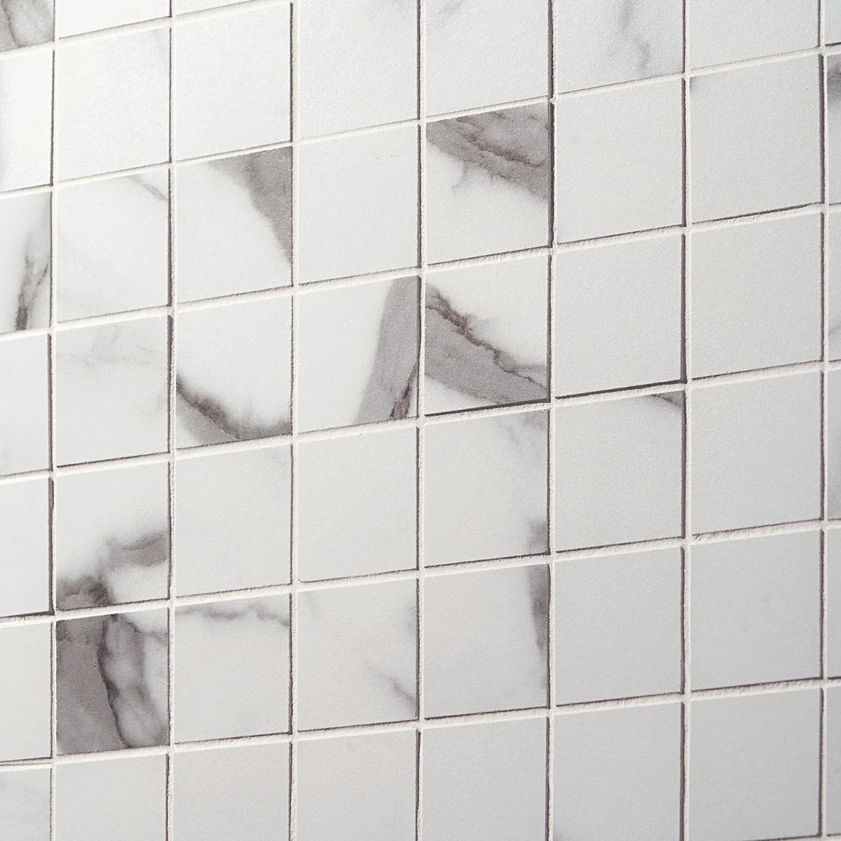 DreamStone Statuario Valley 2x2 Matte Porcelain Mosaic Tile - Image 6
