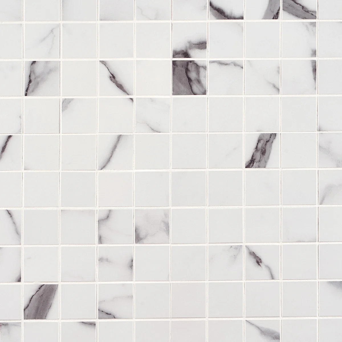 DreamStone Statuario Valley 2x2 Matte Porcelain Mosaic Tile - Image 9