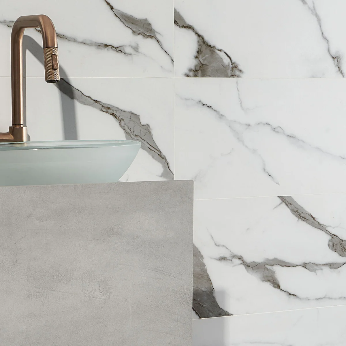 DreamStone Statuario Valley Matte Porcelain Tile 12x24 - Lux Tile