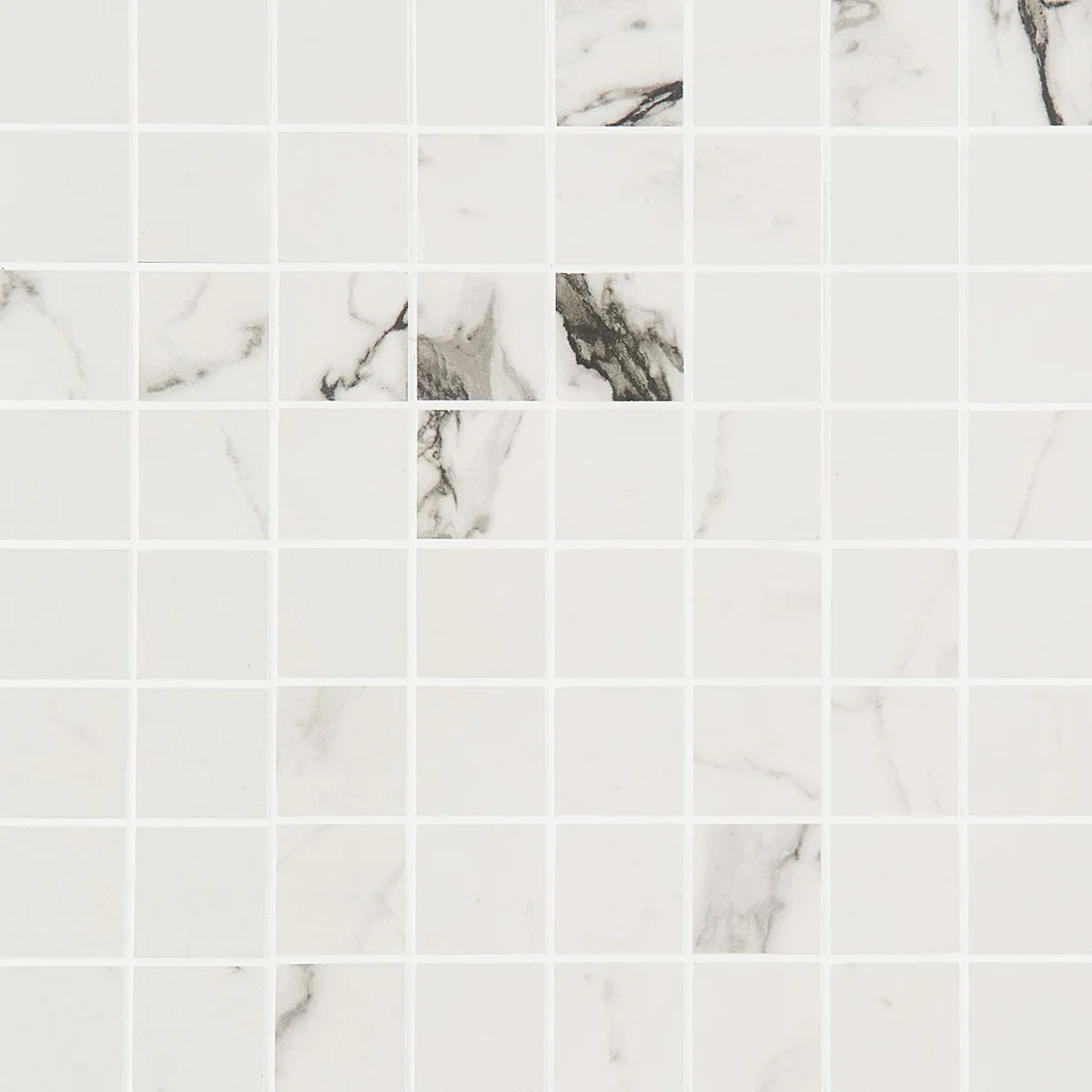 DreamStone Statuario Venato 2x2 Matte Porcelain Mosaic Tile - Image 2