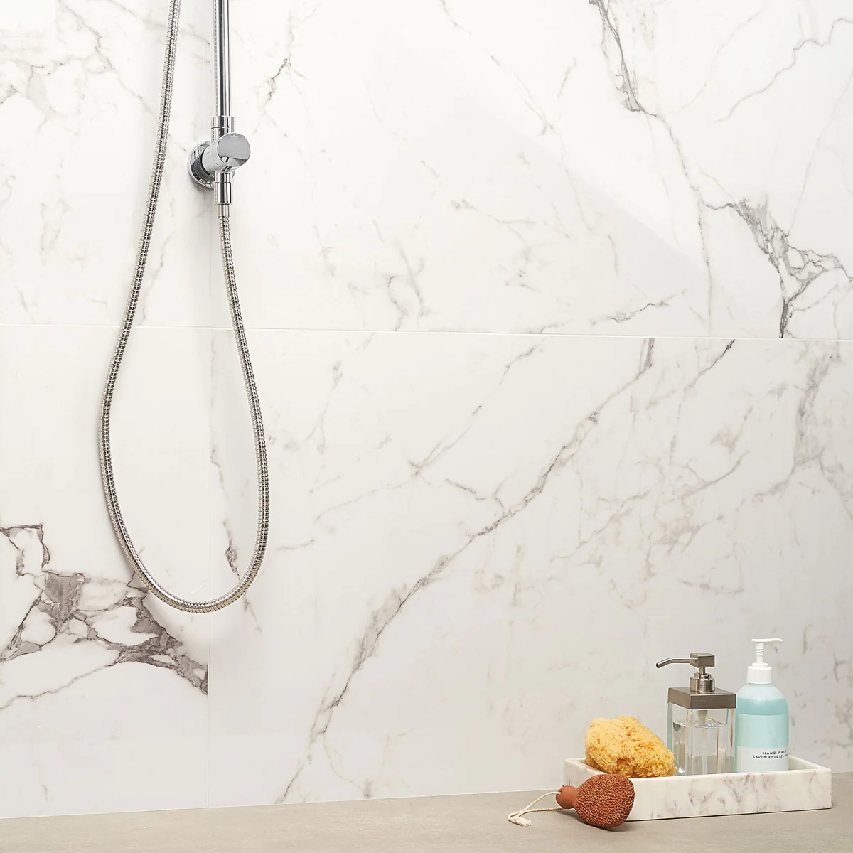 DreamStone Statuario Venato White 24x48 Polished Porcelain Tile - Image 7