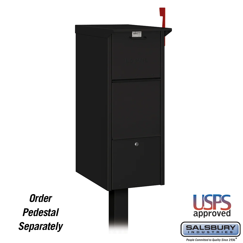 Durable Aluminum Mail Package Drop with Secure Locking Doors and USPS Approval