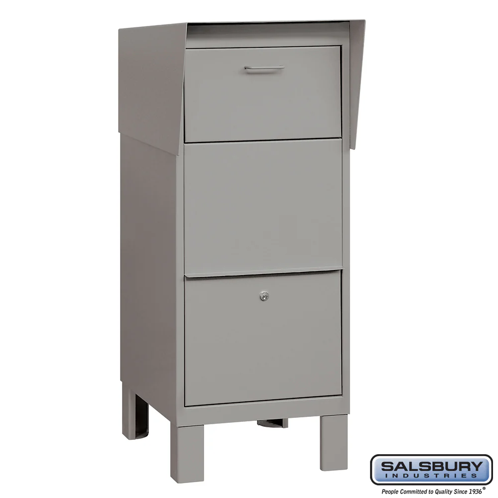 Durable Courier Box with Primer Finish for Secure Mail and Package Storage