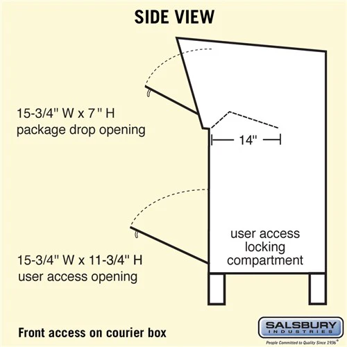 Durable Courier Box with Primer Finish for Secure Mail and Package Storage - Image 4