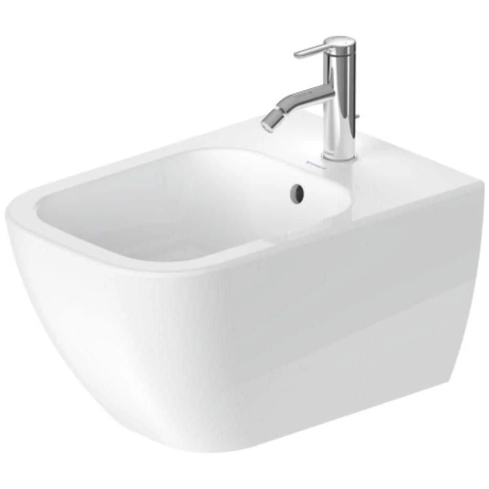Duravit Happy D.2 Round Wall-Mounted Bidet in White