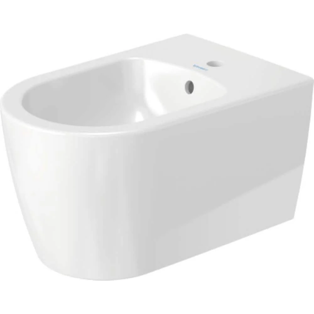 Duravit ME by Starck Wall-Mounted Bidet in White with Vertical Spray