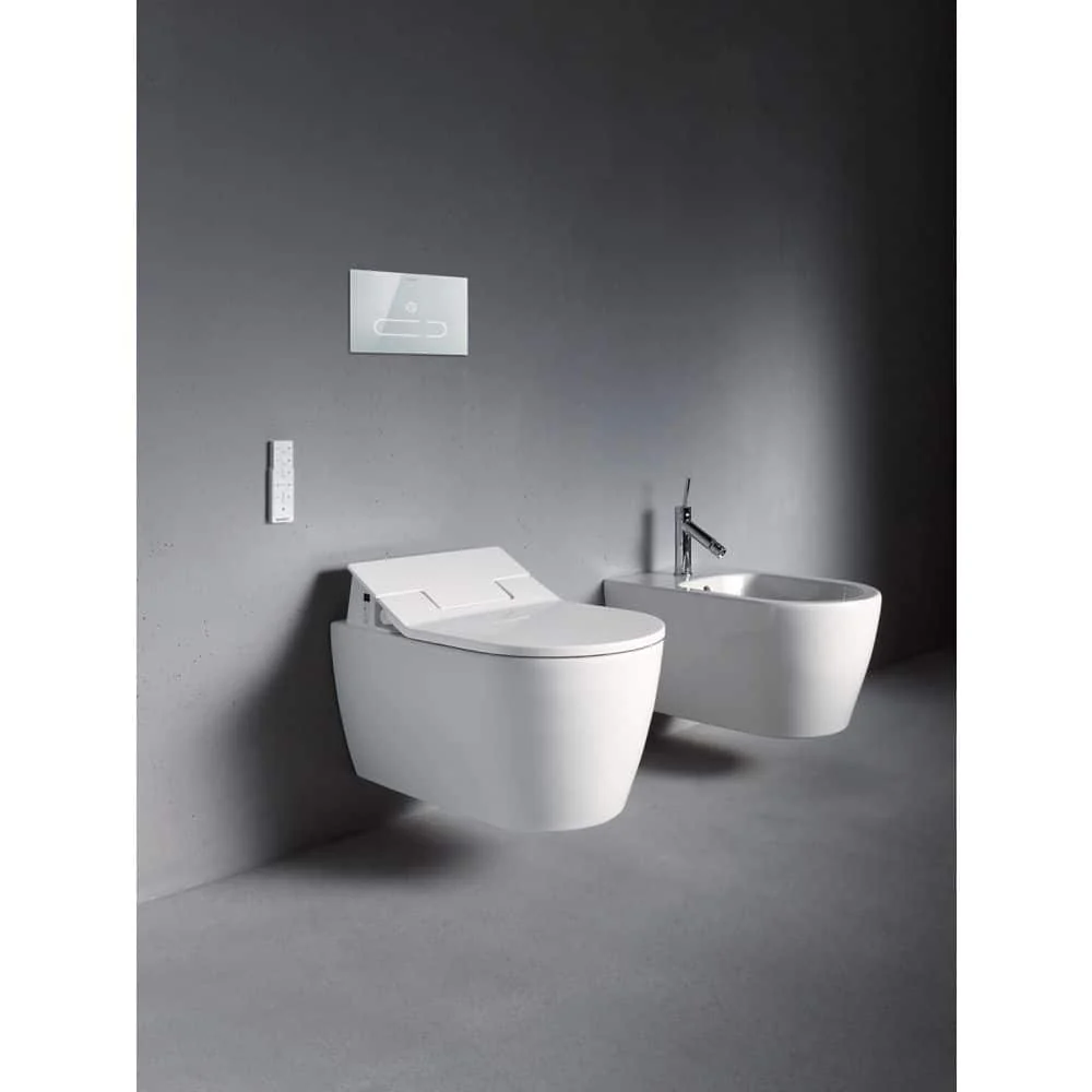 Duravit ME by Starck Wall-Mounted Bidet in White with Vertical Spray - Image 9