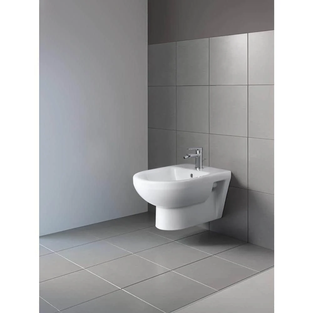 Duravit No.1 Round Wall-Mounted Bidet in White - Image 2