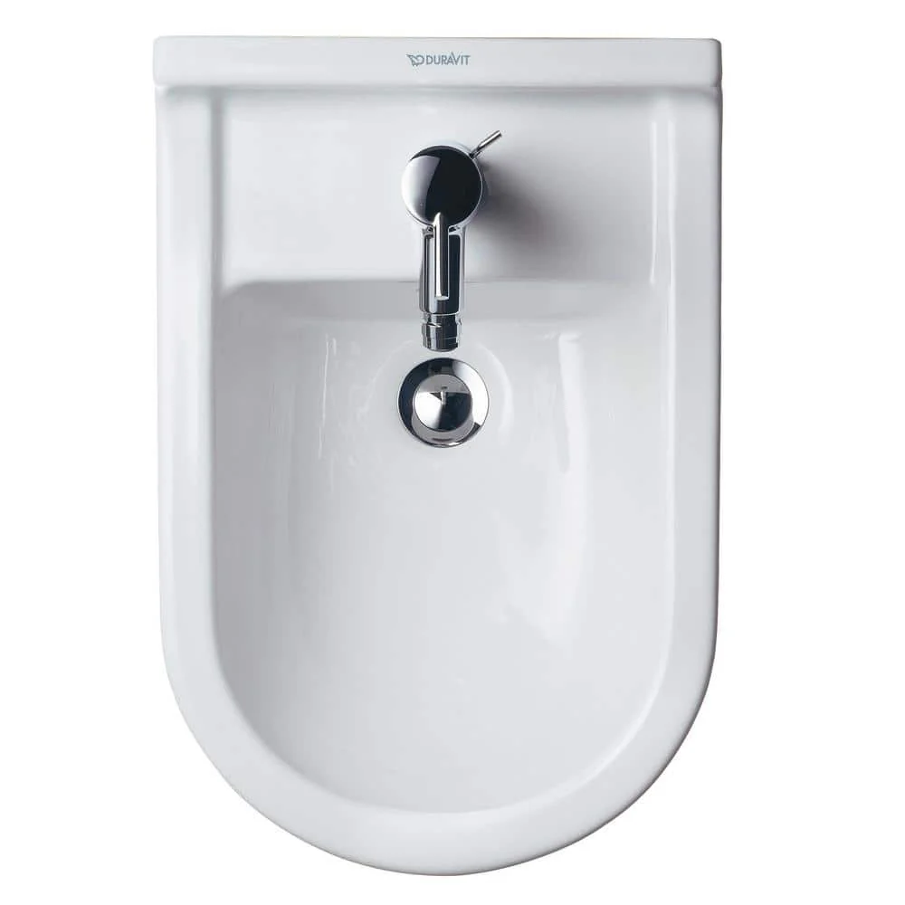 Duravit Starck 3 Round Floor-Mounted Bidet in White - Image 5