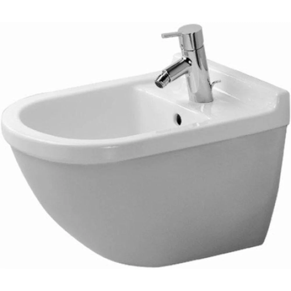 Duravit Starck Round 3 Wall-Mounted Bidet in White - Premium Design and Functionality
