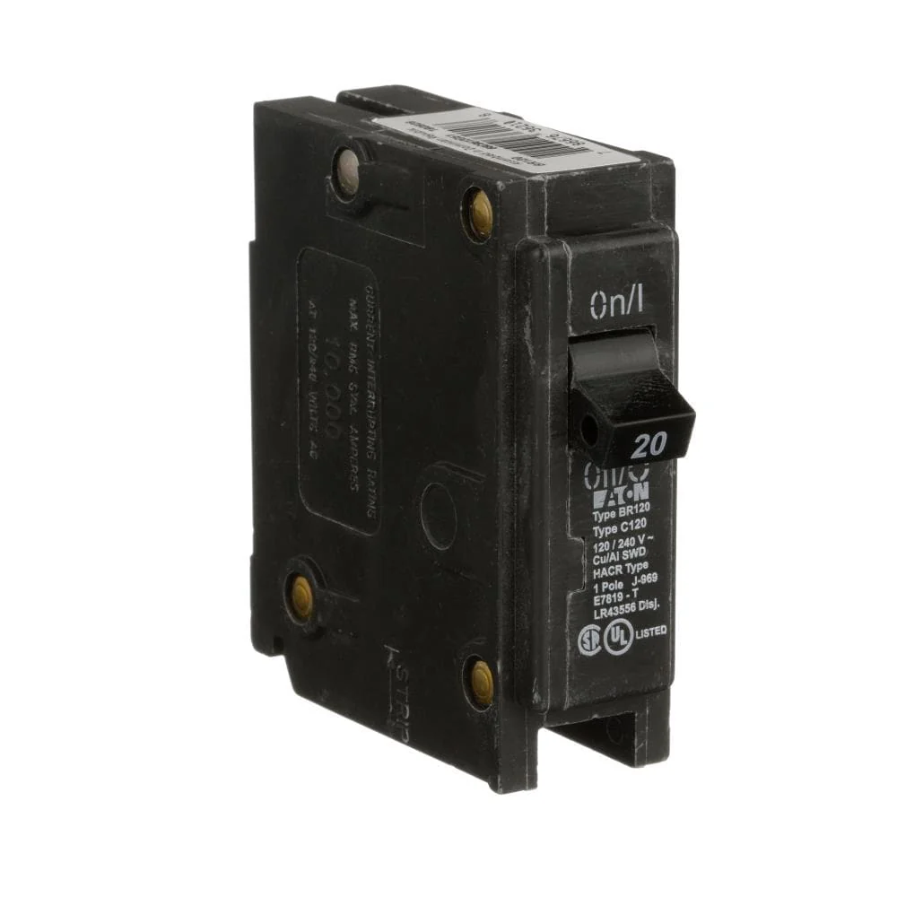 Eaton Type BR 20-Amp 1-Pole Standard Trip Circuit Breaker - Image 6