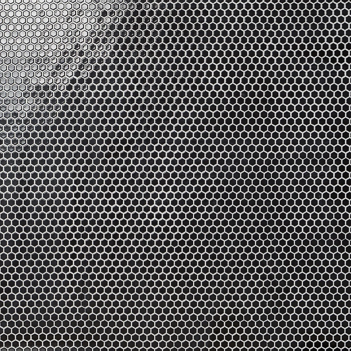 Eden Black 1" Hexagon Polished Porcelain Mosaic Tile - Image 7