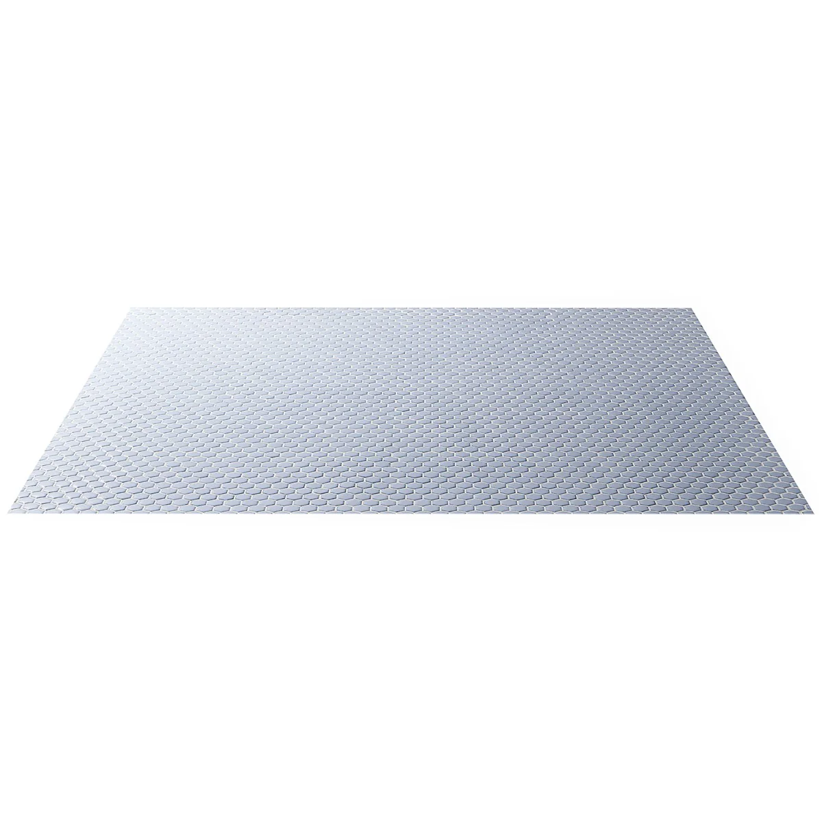 Eden Cloudy Sky Blue Hexagon Polished Porcelain Mosaic Tile - Image 9