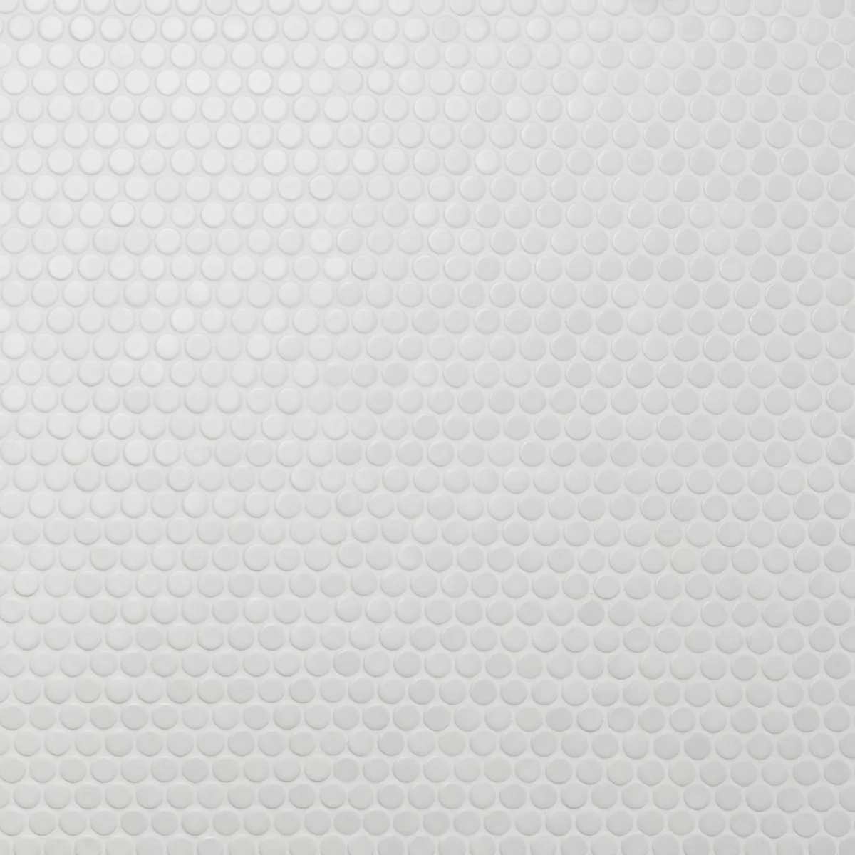 Eden White Penny Round Matte Porcelain Mosaic Tile for Bathrooms and Backsplashes - Image 2
