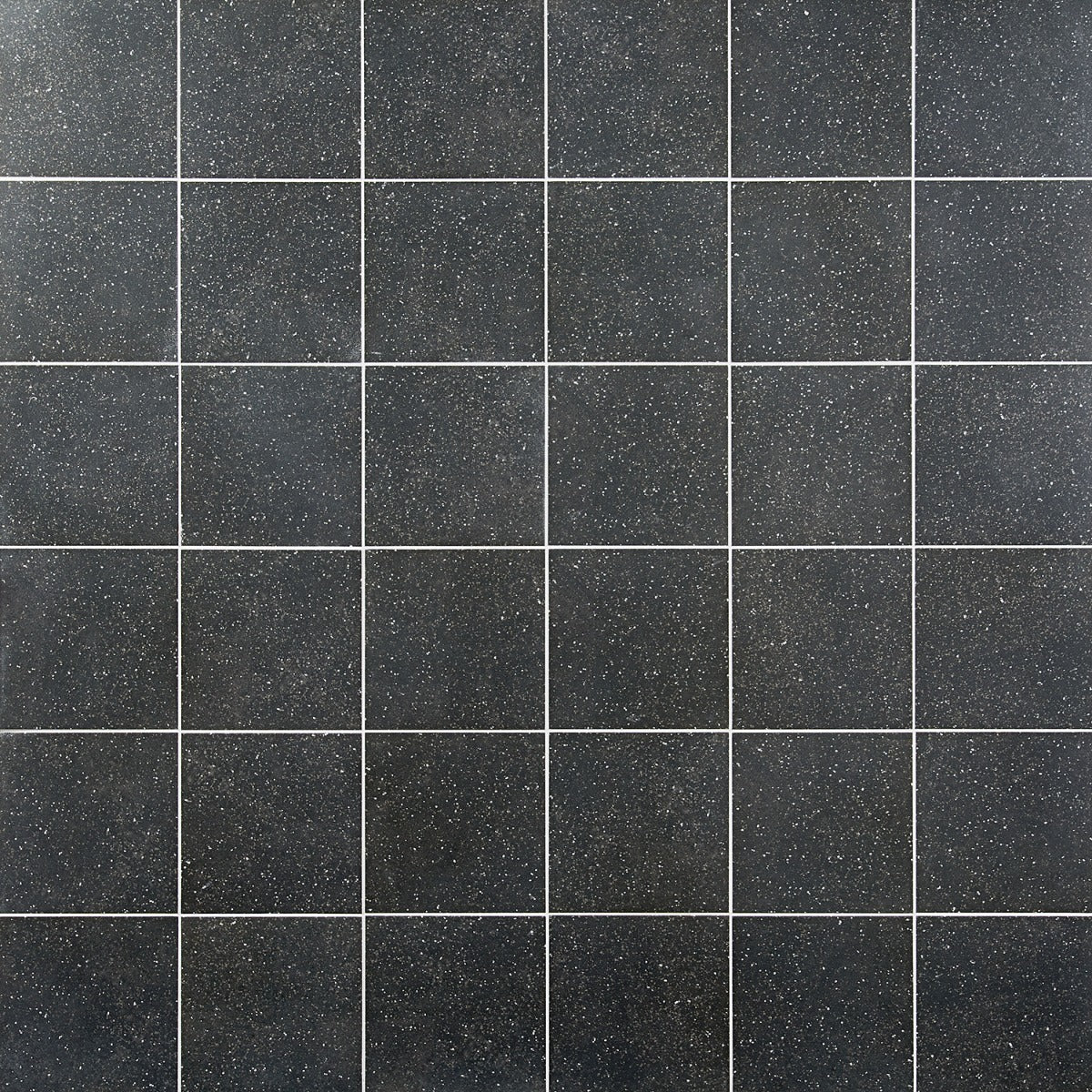 Elizabeth Sutton Charcoal Black Terrazzo 8x8 Matte Porcelain Tile - Image 3