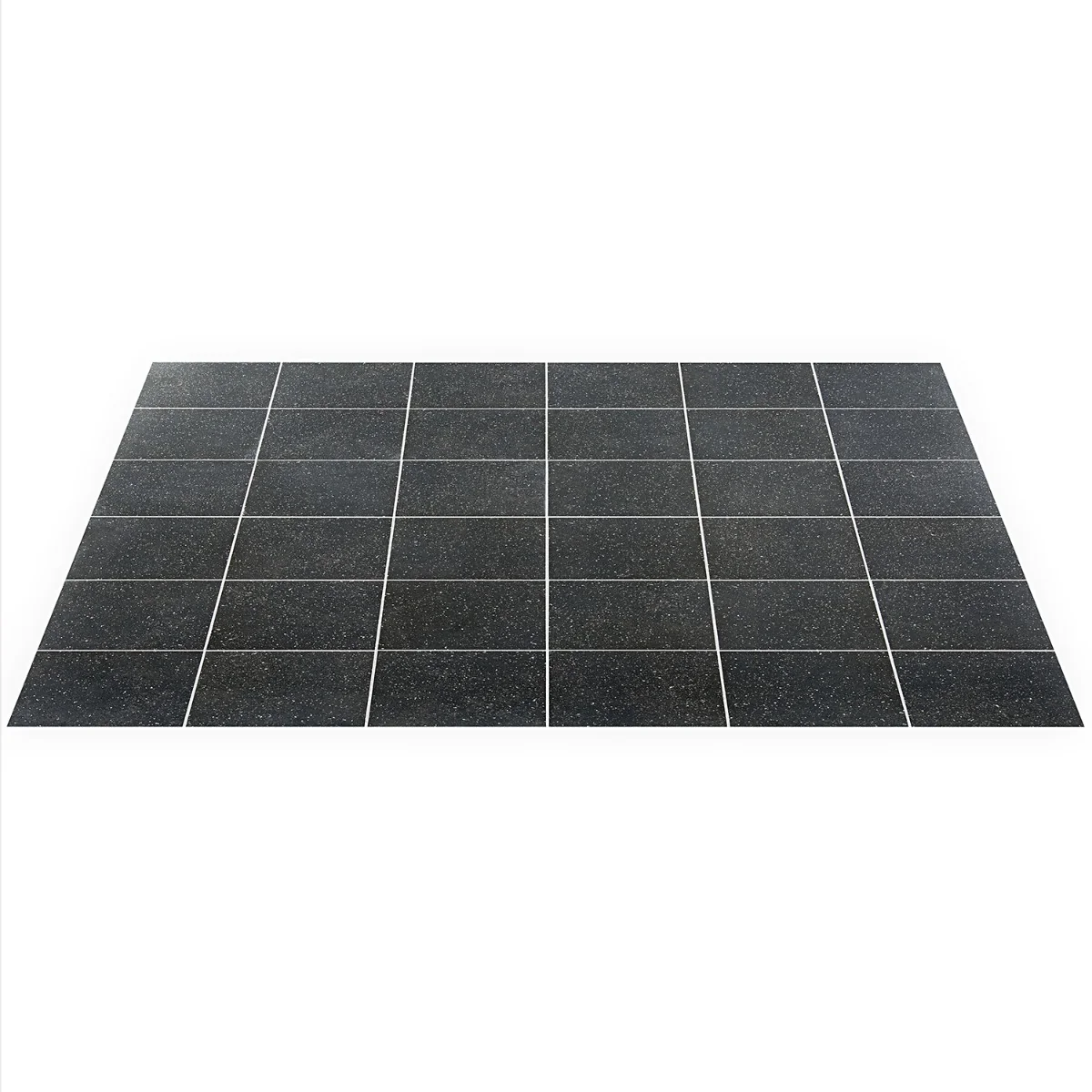 Elizabeth Sutton Charcoal Black Terrazzo 8x8 Matte Porcelain Tile - Image 9