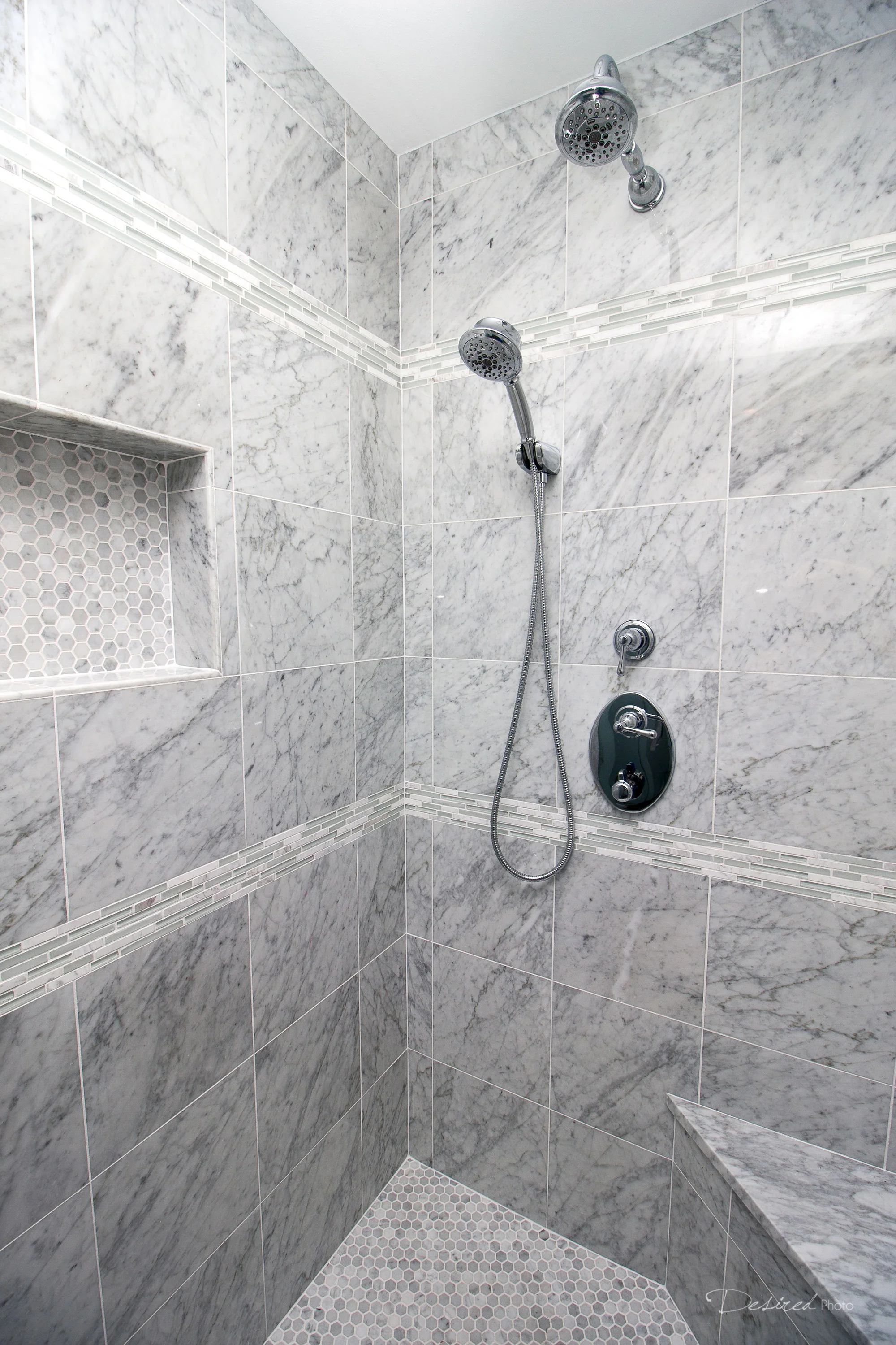 Emser Bianco Gioia Nantes 12-in x 12-in Honed Marble Floor and Wall Tile (10-Pack) - Image 4